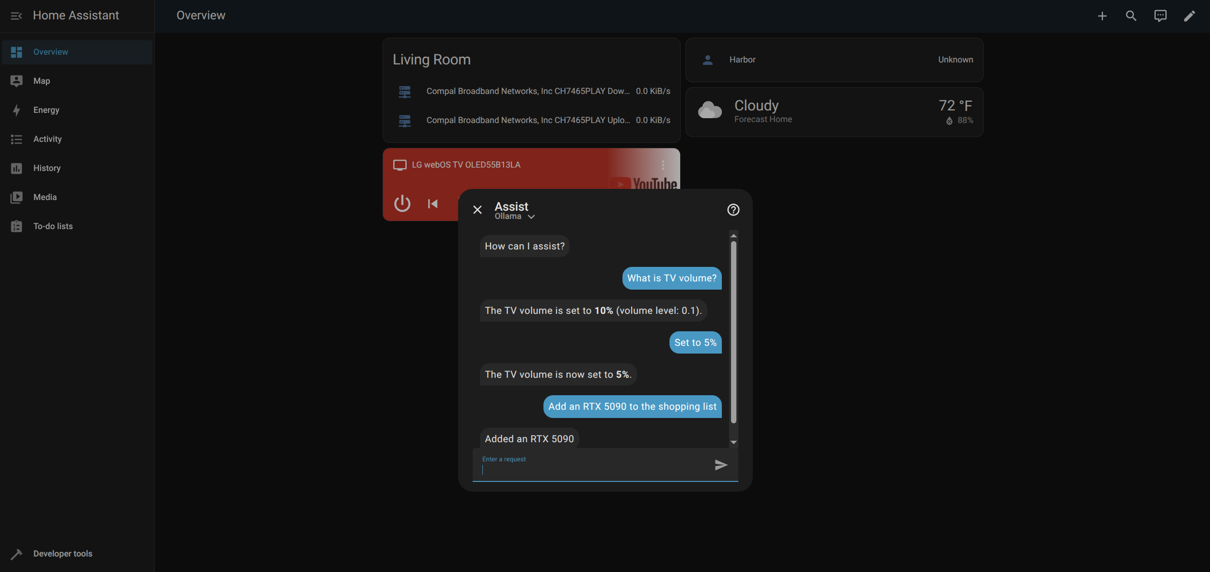 Home Assistant Screenshot
